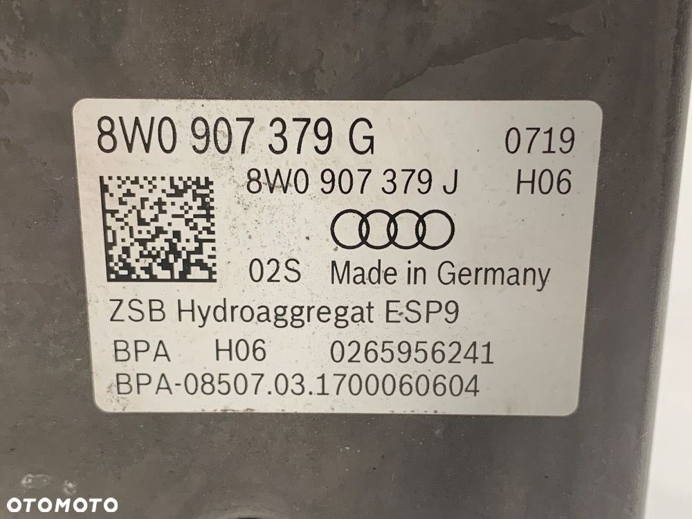 POMPA ABS AUDI A4 B9 Avant (8W5, 8WD) 2015 - 2025 2.0 TDI quattro 140 kW [190 KM] olej napędowy - 5