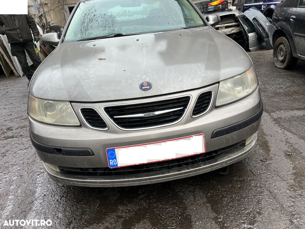 Capota fata motor Saab 93 2006 gri inchis - 3