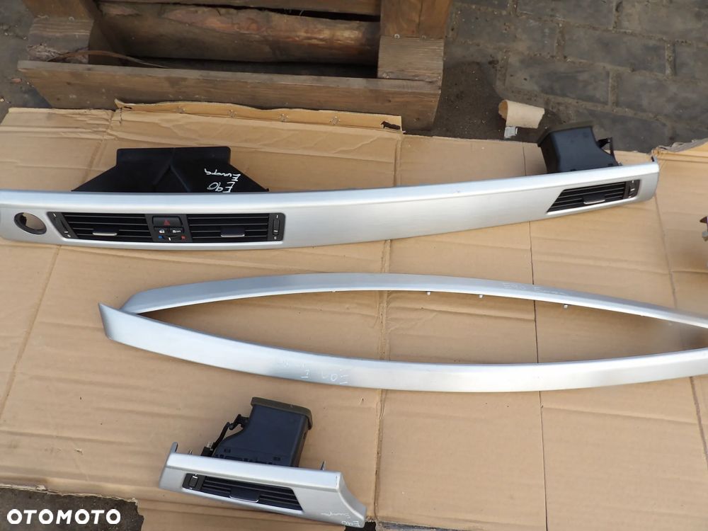 BMW - E90 - LISTWY OZDOBNE - ALUMINIUM SZLIFOWANE - KRATKI NAWIEWU - POD IDRVE - KOMPLET - 5