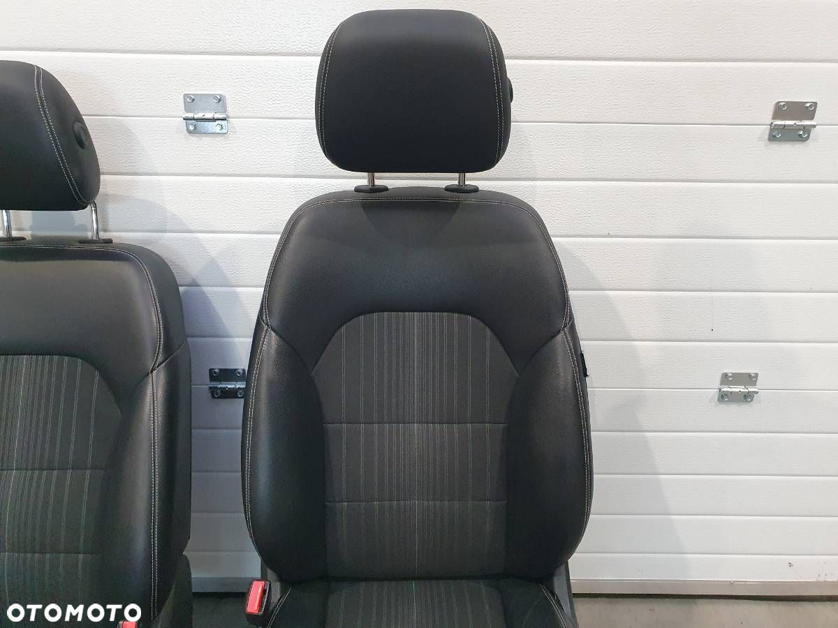 FOTELE KANAPA BOCZKI KOMPLET PÓŁ SKÓRA CZARNE EU ELEKTRYCZNE MERCEDES W246 - 12