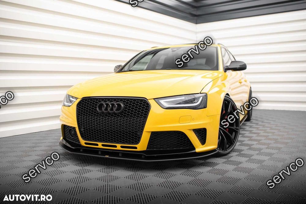 Prelungire splitter bara fata Audi RS4 B8 2012-2015 v14 - Maxton Design - 4
