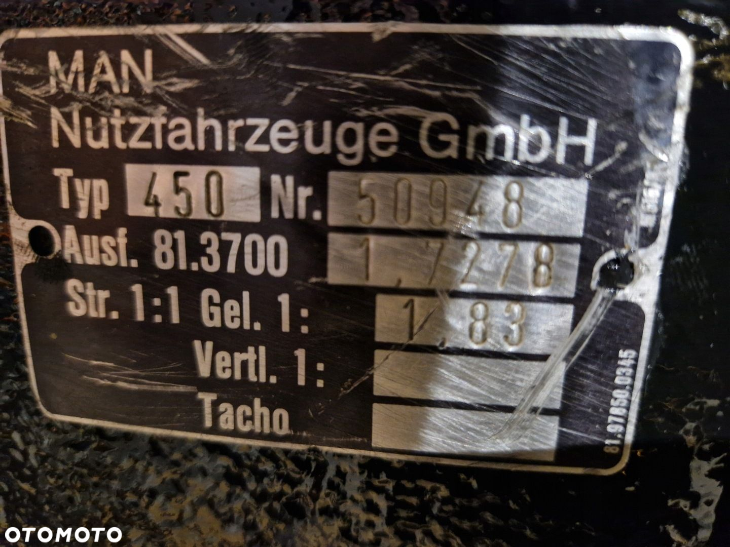 Skrzynia Rozdzielcza Reduktor MAN F90 M90 4x4 G450 VG450 17.232 17.192 - 3