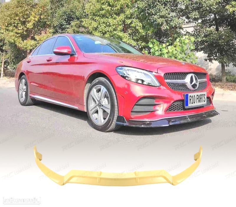 SPOILER LIP FRONTAL MERCEDES CLASE C W205 18-21 LOOK AMG - 1