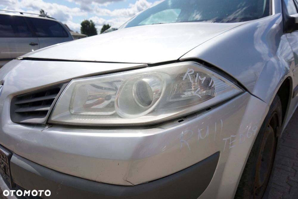 MASKA ZDERZAK BŁOTNIKI LAMPY MEGANE II PH2 LIFT TED69  RENAULT 2006-2008 SREBRNY PRZÓD KOMPLETNY - 14