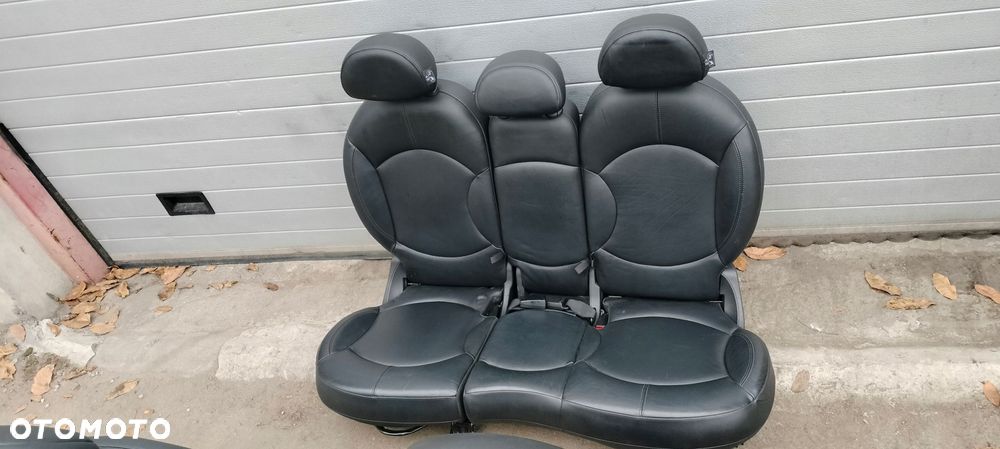 fotele środek tapicerki mini contryman r60 skóra bdb - 2