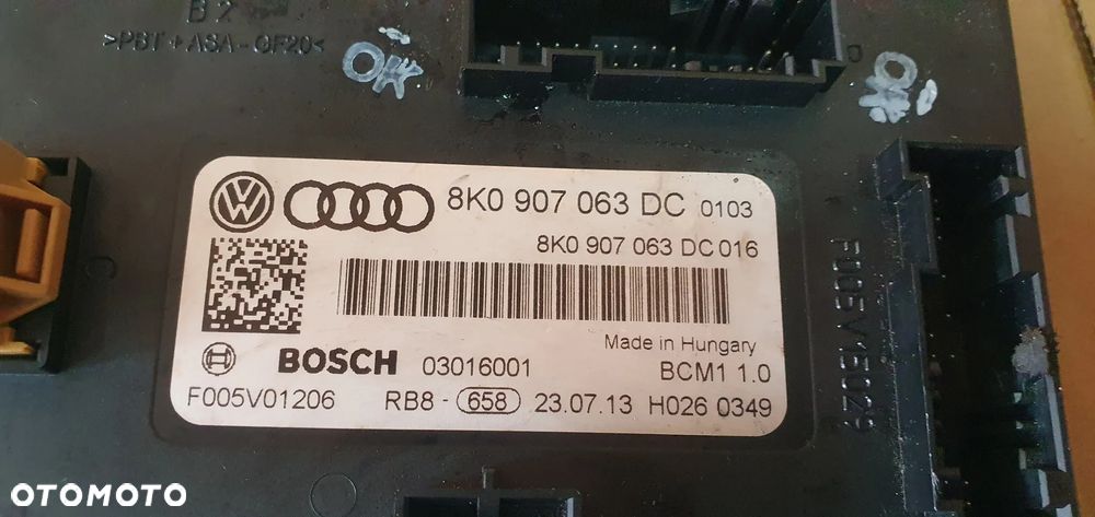 Moduł sterownik komfortu Audi A4 B8 Lift 8K0907063DC - 5