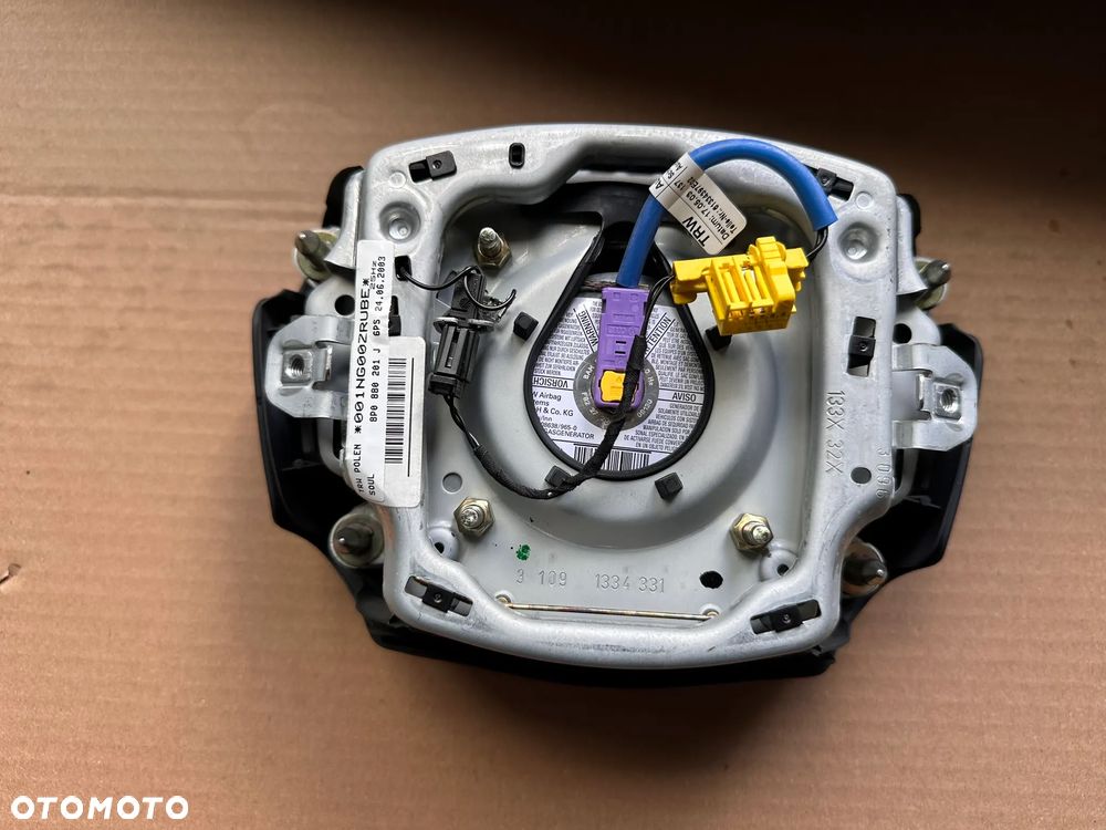 Deska rozdzielcza, konsola, poduszki, airbag, pasy Audi A4 B6 - 3