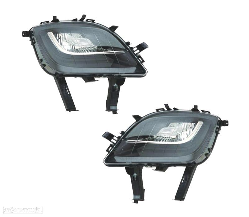 FARÓIS DE NEVOEIRO PARA OPEL ASTRA J 5P 10-15 SPORTS TOURER 10-16 FUNDO PRETO - 1