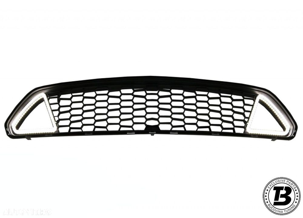 Grila Centrala cu LED compatibila cu Ford Mustang Mk6 VI RTR Design - 2