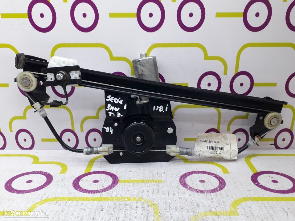 Motor de Elevador de Vidro Tr / Dto BMW Serie 1 2.0 D 143Cv de 2012 - Ref : 60803140 - NO330012 - 4
