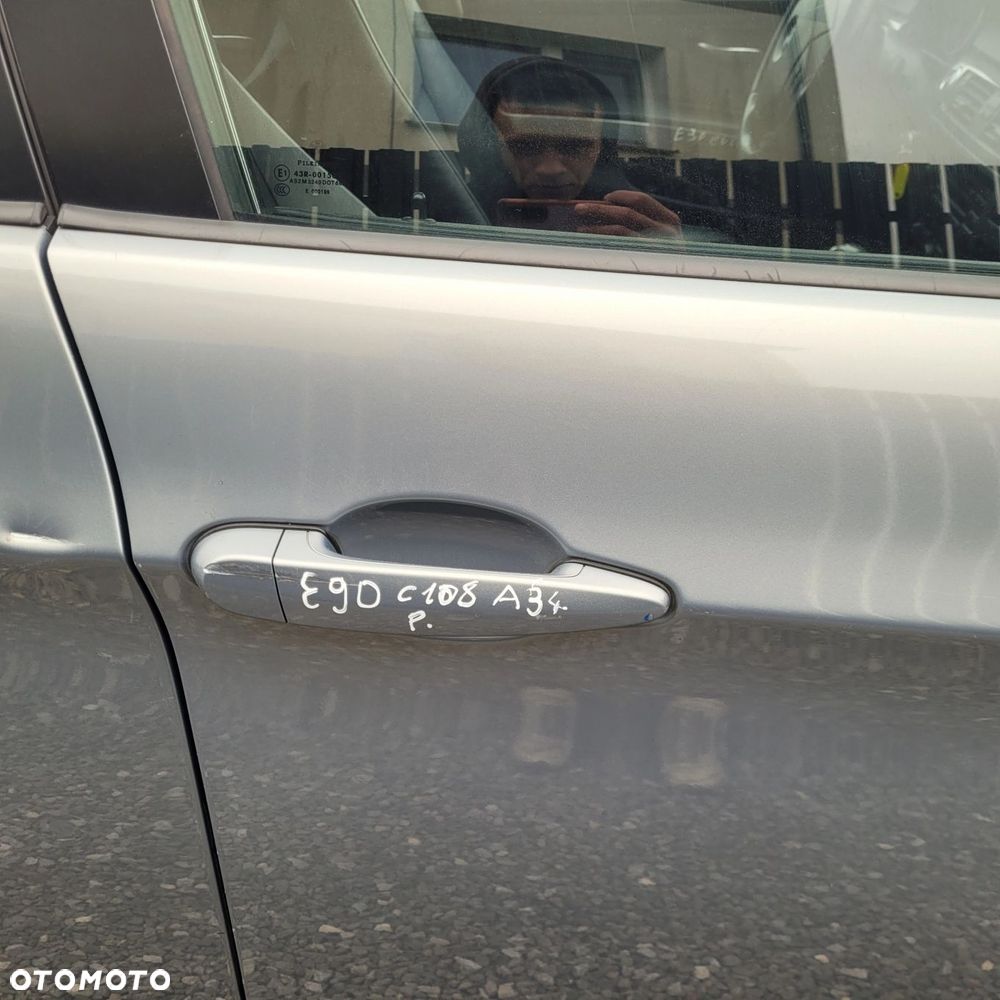 DRZWI PRAWY PRZÓD PRZEDNIE BMW E90 E91 A34 ARKTIS METALIC ORG LAKIER C108 - 2