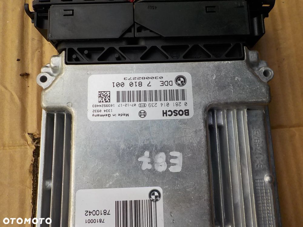 sterownik silnika bmw e87 2,0 D 0281014239 7810001 - 2