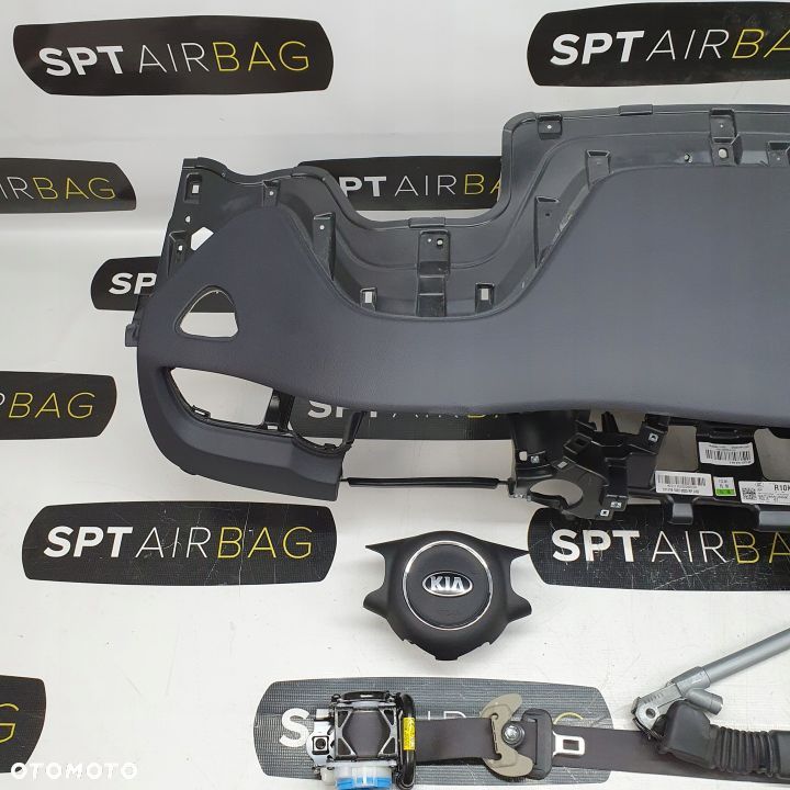 KIA CARENS IV 4 DESKA ROZDZIELCZA KONSOLA KOKPIT PULPIT PODUSZKI AIRBAG AIR BAG PASY KIT SET - 2