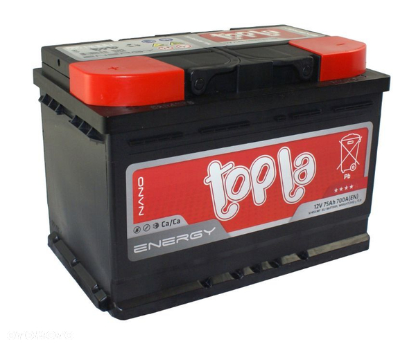 Akumulator TOPLA ENERGY 75Ah Lewy+ 700A