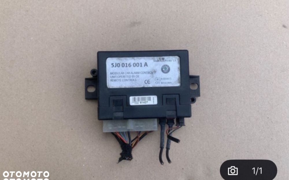 5J0016001 moduł sterownik alarmu skoda octavia II 2 lift - 1