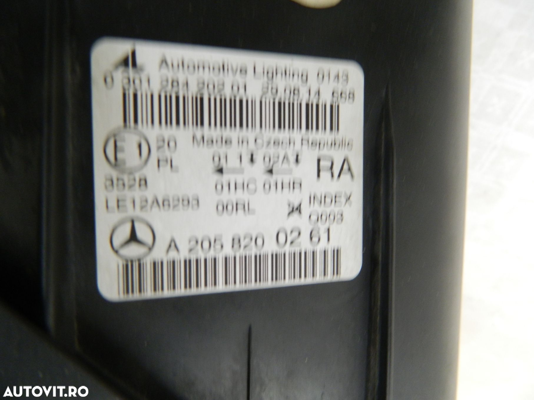 Far dreapta Mercedes C-Class W205 Halogen, 2014, 2015, 2016, 2017, 2018, cod origne A2058200261. - 5