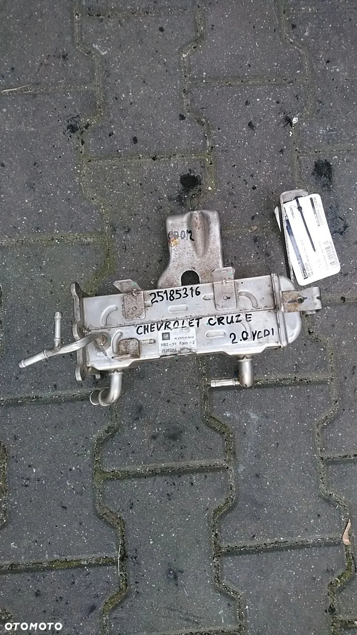 OPEL CHEVROLET CHŁODNICA CHŁODNICZKA EGR RECYRKULACJI SPALIN - 4