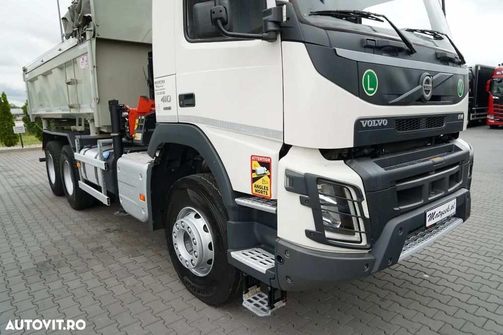 Volvo FMX 410 / 6x4 / CAMION BASCULANTE + HDS PALFINGER 18002-EH A / HYDROBOARD / RADIO CONTROL / EURO 6 / - 11