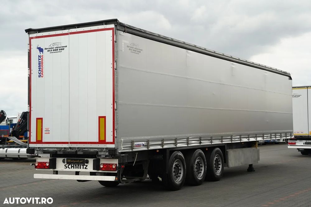 Schmitz Cargobull / SEMIREMORCĂ CU PRELATĂ (CURTAINSIDER) / STANDARD / CUTIE PENTRU PALETI / AXĂ RIDICABILĂ / - 6