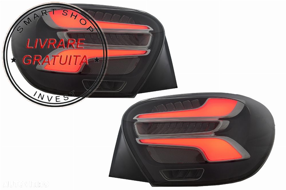 Stopuri LED Mercedes A-Class W176 (2013-08.2015) Facelift Design Fumurii cu Semnal- livrare gratuita - 1