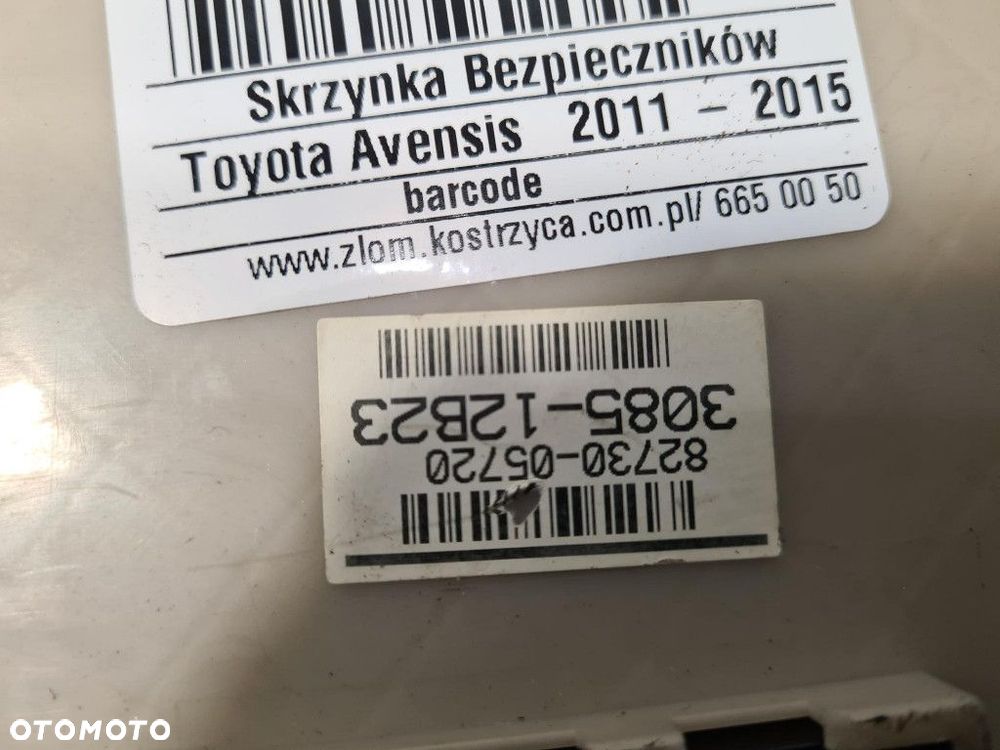 TOYOTA AVENSIS T27 LIFT 2.0D SKRZYNKA BEZPIECZNIKÓW 82730-05720 - 8