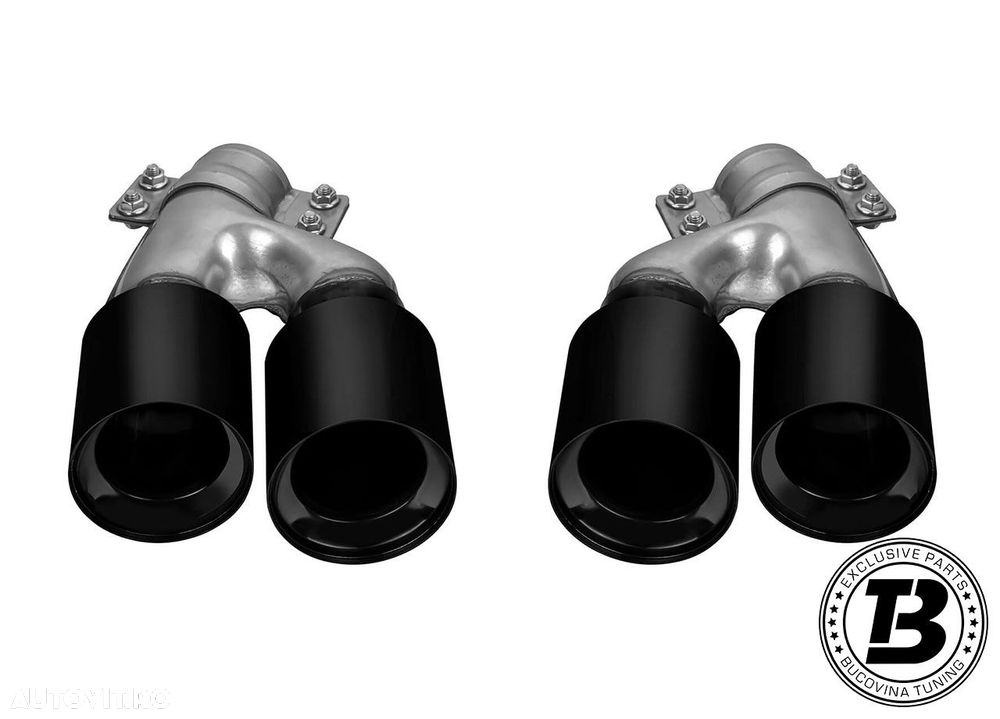 Difuzor Bara Spate cu Ornamente compatibil cu BMW Seria 5 G30 G31 M5 Design - 7