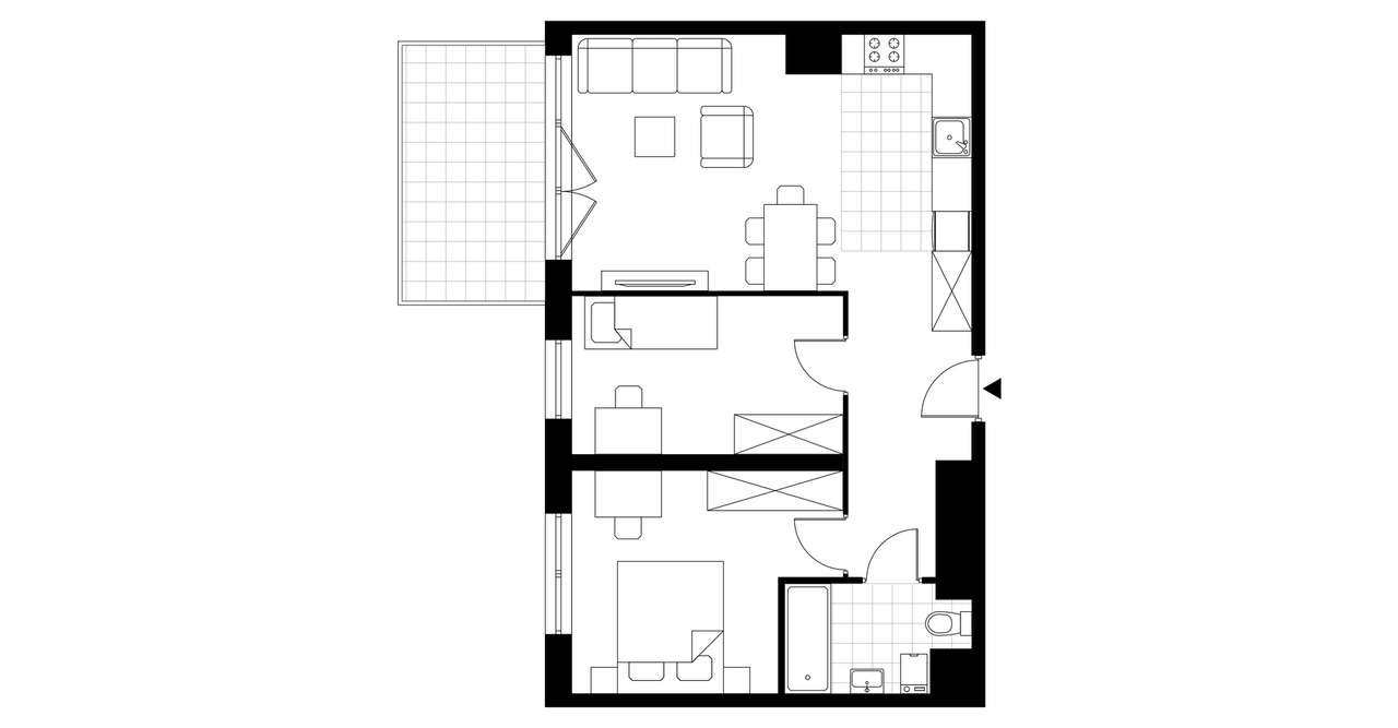 3-pokojowe mieszkanie 55m2 + balkon Bez Prowizji - Pełny obrazek: 3/12