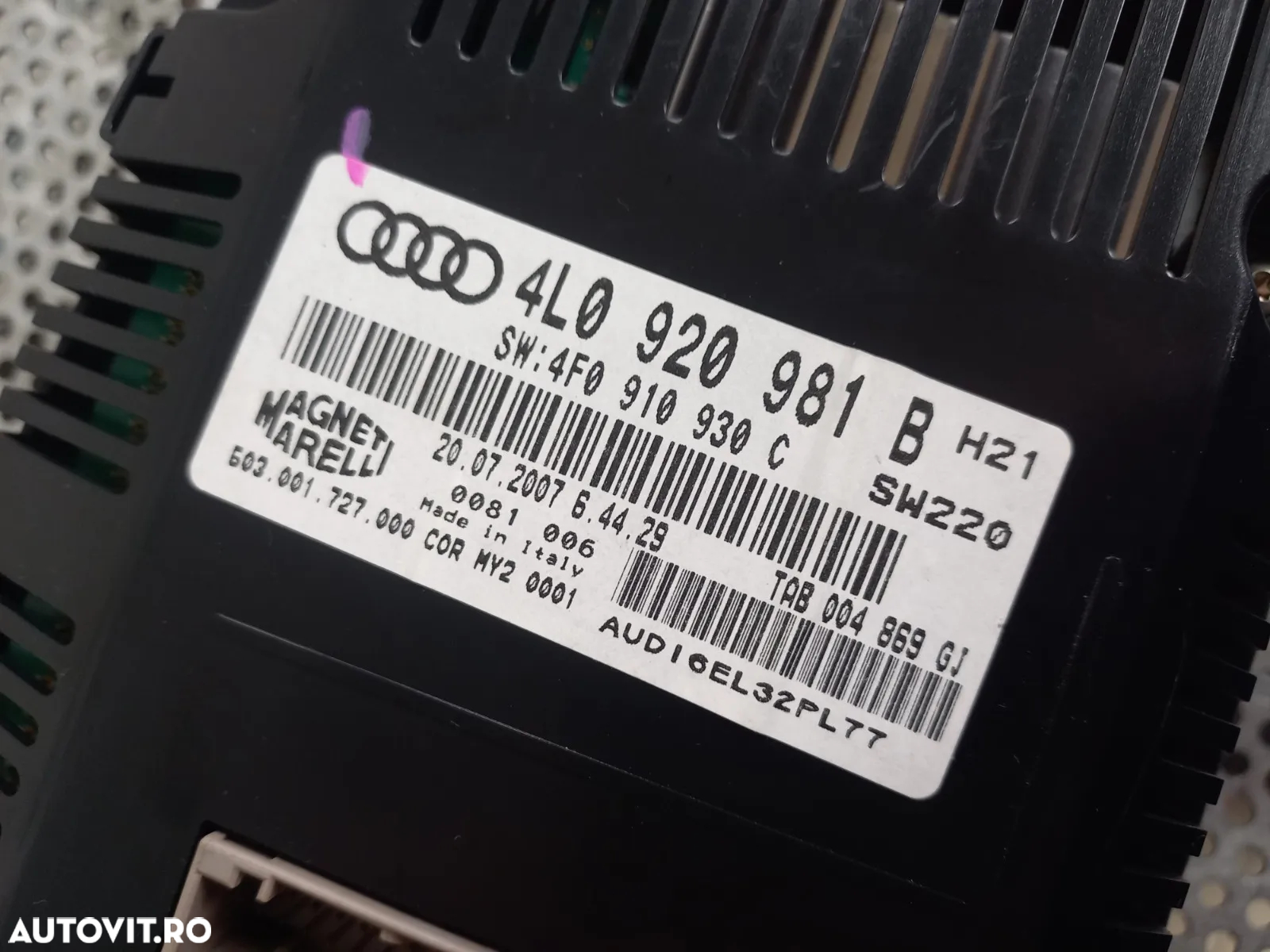 Ceasuri Bord Audi Q7 4L An 2006-2007-2008-2009-2010-2011-2012-2013-2014-2015-2016 Volan Dreapta Cod - 5