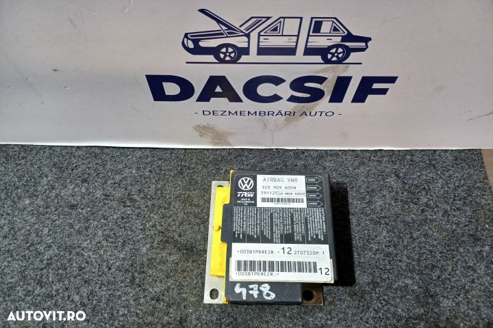 Calculator airbag 3C0909605M Volkswagen VW Passat B6 [2005 - 2010] wa - 1
