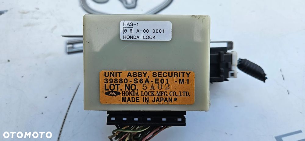 HONDA CIVIC VII 7 LIFT 1.6 16V VTEC D16V1 Zestaw startowy do odpalenia auta Sterownik silnika Komputer Licznik Zegary Stacyjka - 10