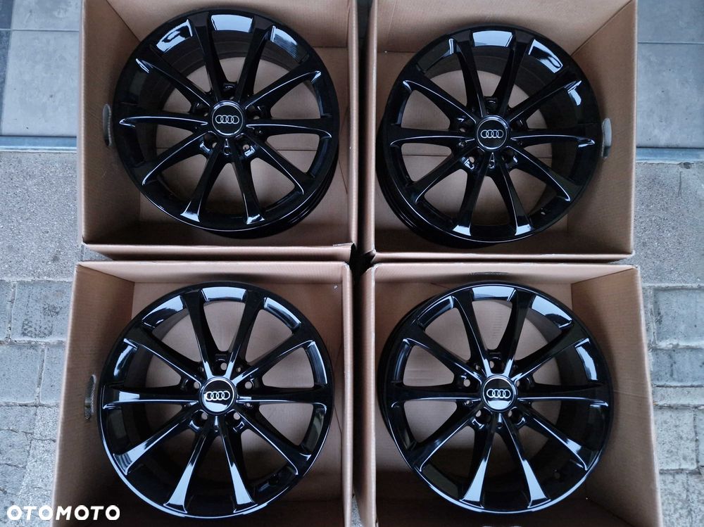 Alufelgi 17 5x112 Audi A3 A4 Q2 Q3 Seat Leon Exeo Altea Ateca Czarne ! - 7