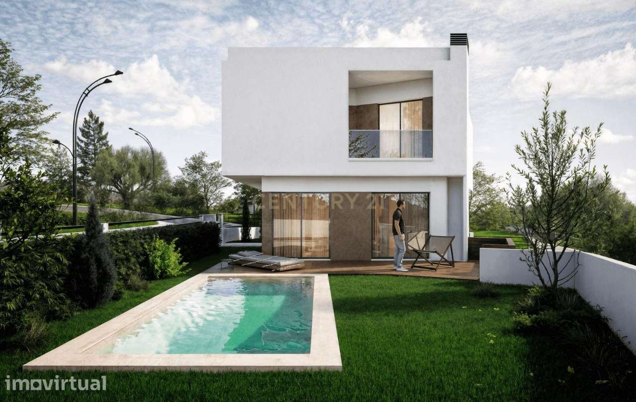 Terreno com projeto aprovado para moradia moderna na Charneca da Capar - Grande imagem: 3/18