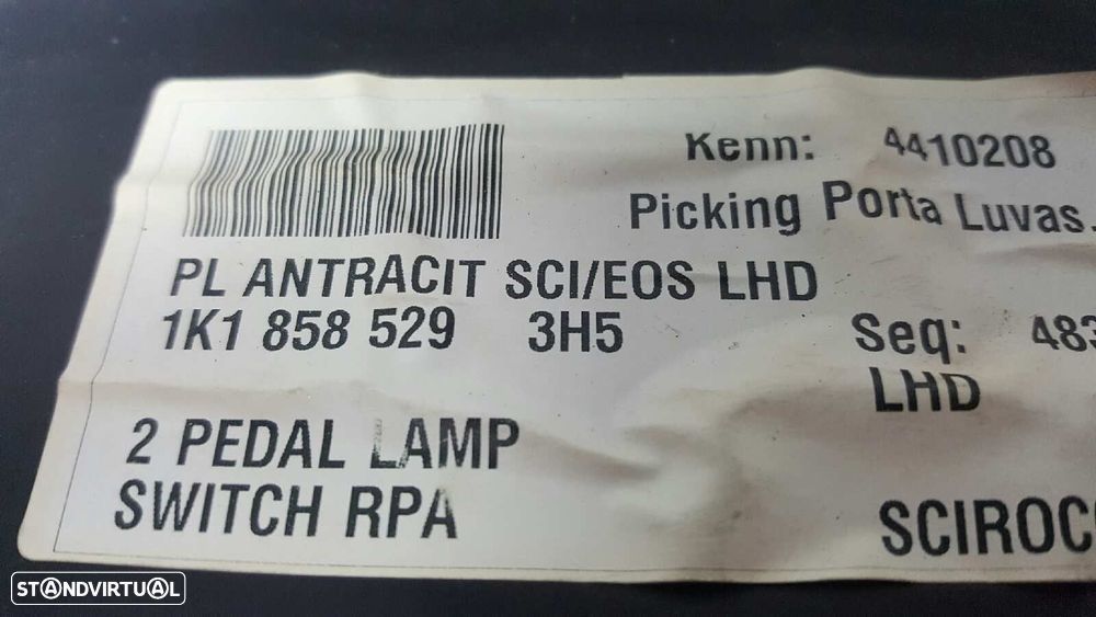 PORTA LUVAS VOLKSWAGEN SCIROCCO (137) 2.0 TDI (103KW) LIM. EDITION - 3