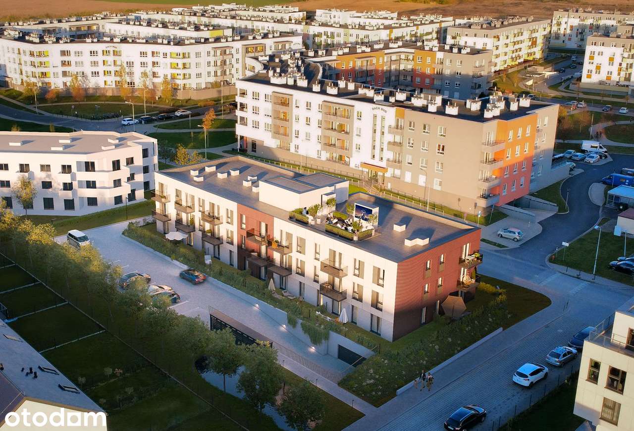 2 pokoje + balkon | 40,72 m2 | taras na dachu | ul. Waniliowa, BEZ PCC