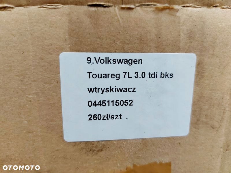volkswagen tiguan 1 i 7l 3.0 tdi bks wtryskiwacz wtrysk paliwa 0445115052 - 8