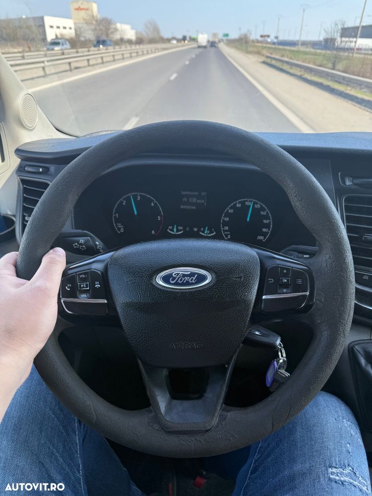 Ford Transit an 2020 L3 Unic Proprietar Dokka 7 locuri punte dubla bena camioneta basculabila NU Mercedes VW IVECO 35c Peugeot 131cai Carte Service Fără probleme - 19