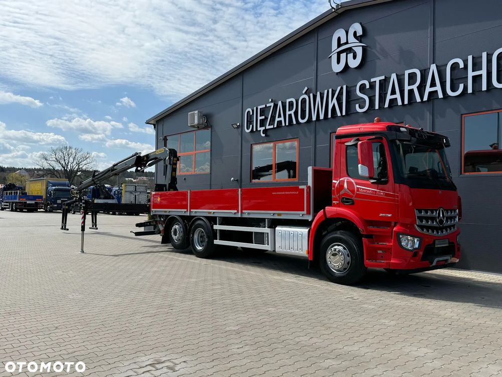 Mercedes-Benz Mercedes Arocs Actros 2532 / E6 / 6x2 / skrzynia + żuraw Palfinger / budowlanka HDS kran crane dzwig - 17