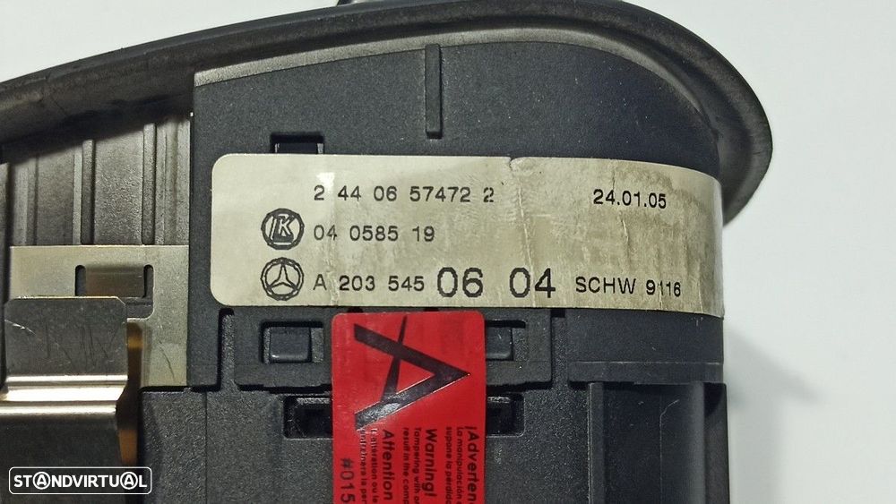 COMANDO DAS LUZES MERCEDES CLASE C (W203) BERLINA 220 CDI (LA) (203.008) - 4