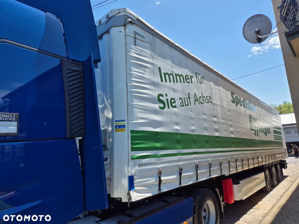 Krone BURTOWA BUDOWLANA VARIOS PÓŁMEGA 385/55 z Niemiec / ALUFELGI / stan bardzo dobry / PODNOSZONA OŚ I DACH / BPW firanka burto-firanka firana burtówka burto firanka - 29