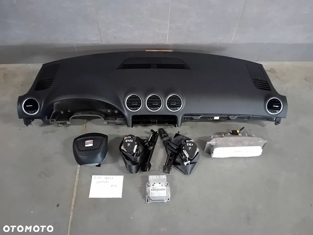 deska konsola 2 x air bag sensor Seat Exeo 2010 komplet 2 x pasy - 1