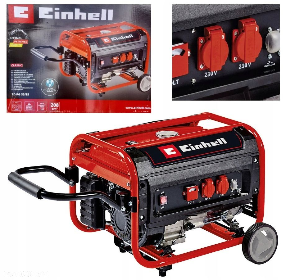 EINHELL AGREGAT PRĄDOTWÓRCZY JEDNOFAZOWY TC-PG 35/E5 4152551 - 9