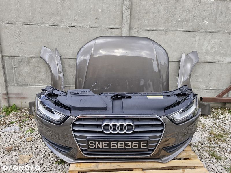 AUDI A4 B8 LIFT PRZÓD KOMPLETNY MASKA ZDERZAK LAMPA BŁOTNIK CHŁODNICE PAS - 1