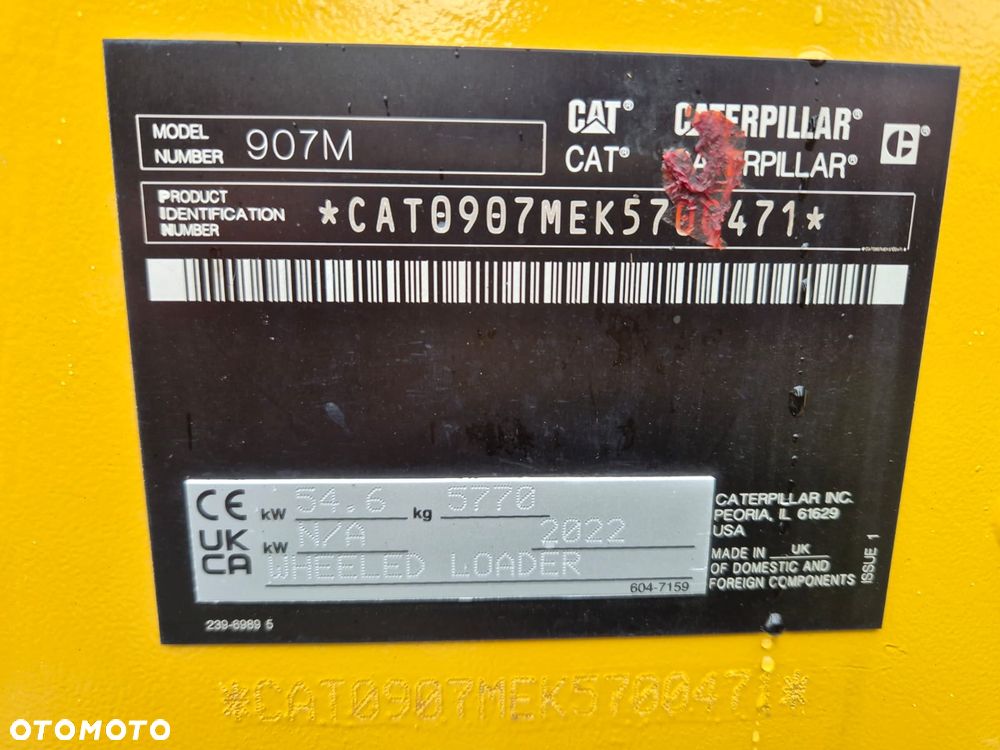 Caterpillar 908M CAT 906 JAK NOWA 1200h rok 2020 - 2