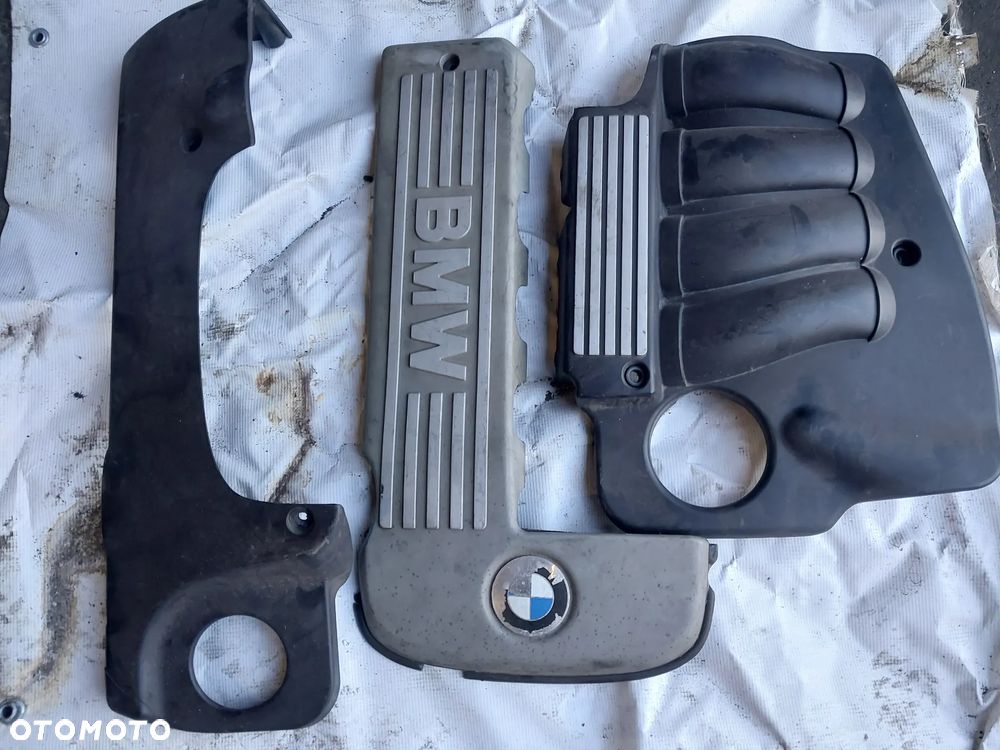 BMW E39 530 3.0D 192KM Osłona pokrywa górna pokrywy silnika obudowa filtra powietrza rura przewód powietrza dolot - 11