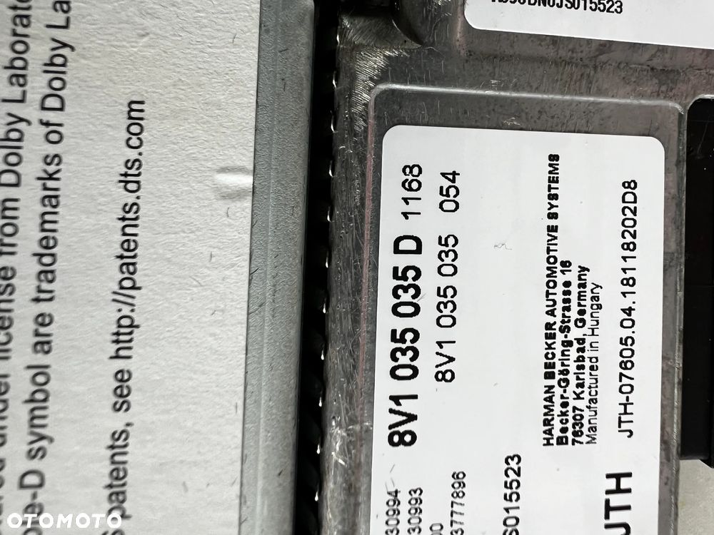 CZYTNIK MULTIMEDIA STEROWNIK MMI SD SIM AUDI A3 8V MMI 8V1035035D 2016-2019 - 4