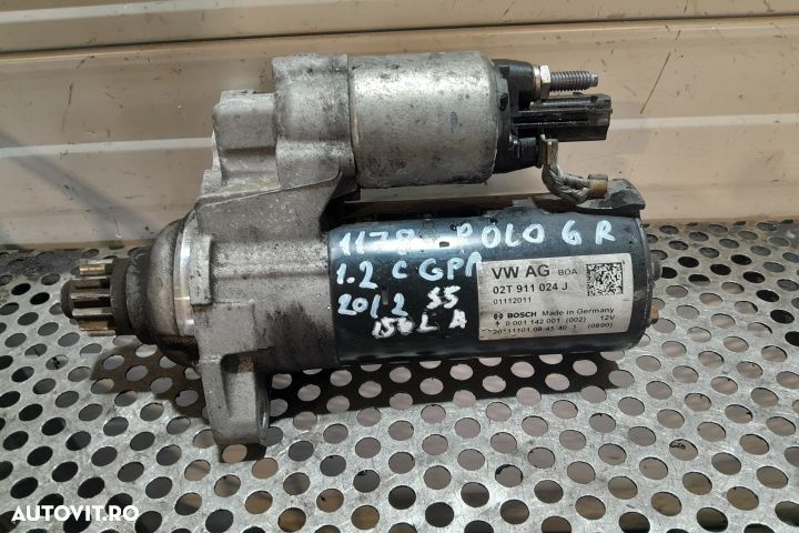 Electromotor 02T911024J Volkswagen VW Polo 5 6R [2009 - 2015] Hatchba - 1