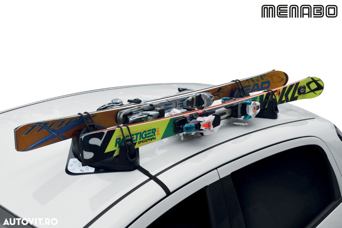 Suport schi Menabo Igloo cu prindere magnetica pentru 2 perechi ski - 6