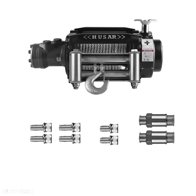 Troliu hidraulic profesional HUSAR WINCH BST H 18000 lbs( trage 8165 kg) - 1