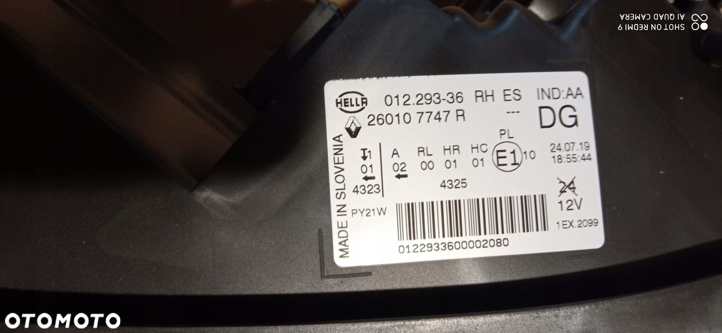 RENAULT SCENIC IV 4 LAMPA PRZÓD PRAWA FULL LED ORYGINAŁ 260107747R NOWA - 13