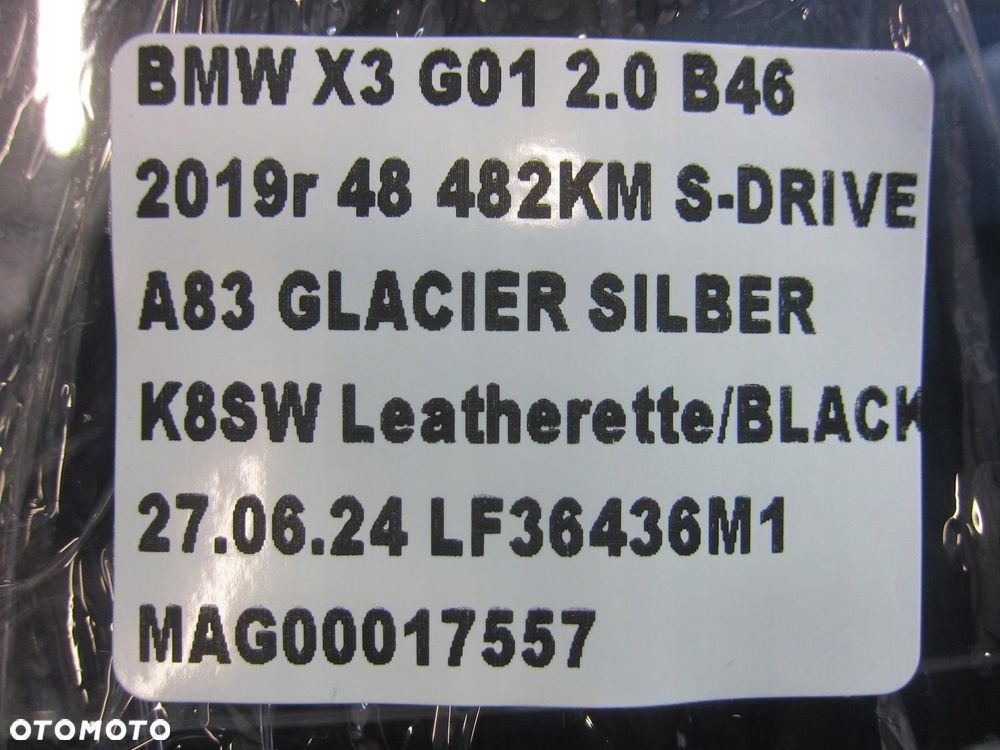 BMW X3 G01 X4 G02 LUSTERKO WEWNĘTRZNE 6995975 ŚRODKOWE 51166995975 - 12